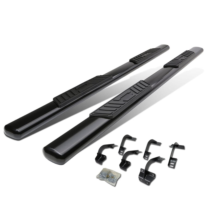 2015-2018 Ford F-150 SuperCrew 5" Oval Nerf Bars Black