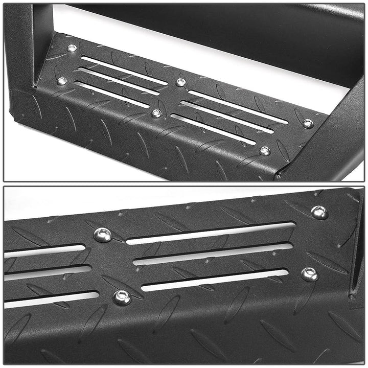 2015-2017 Ford F150 Extended Cab Step Down Nerf Bars - Black