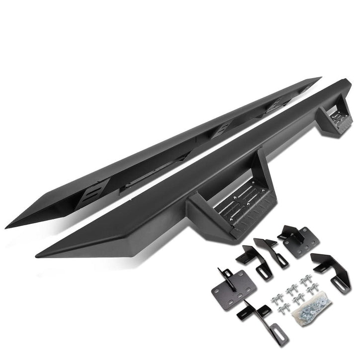 2019 Dodge Ram 1500 Crew Cab Step Down Nerf Bars - Black