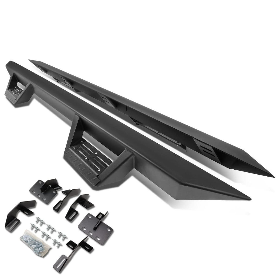 2019 Dodge Ram 1500 Crew Cab Step Down Nerf Bars - Black