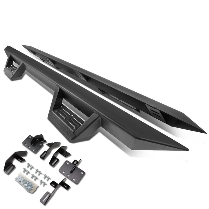 2019 Dodge Ram 1500 Crew Cab Step Down Nerf Bars - Black