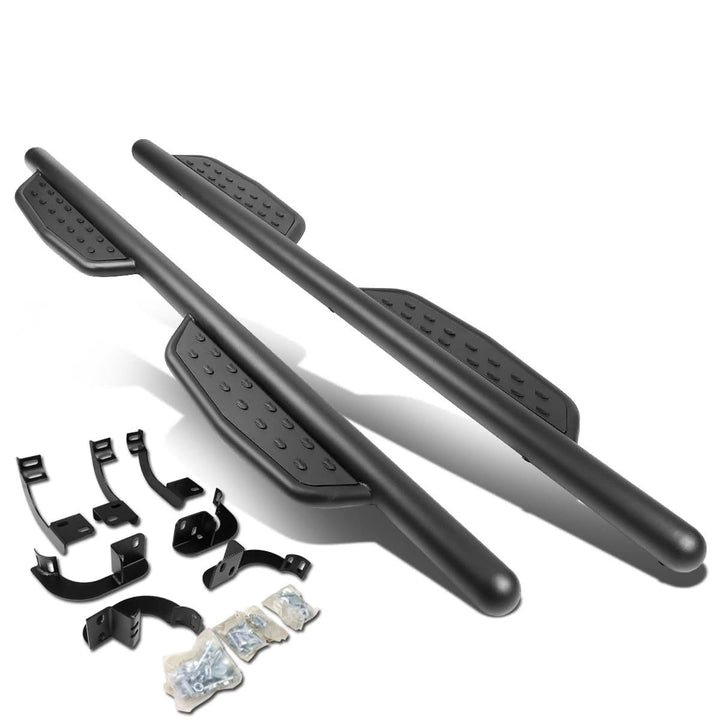 09-20 Dodge Ram 3" Round Extended Nerf Bar Step Bar - Matte Black