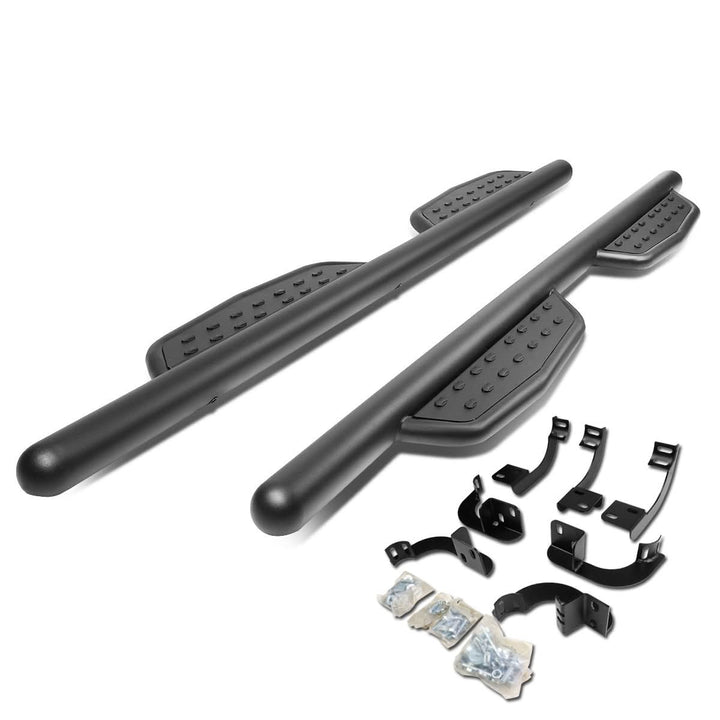 09-20 Dodge Ram 3" Round Extended Nerf Bar Step Bar - Matte Black
