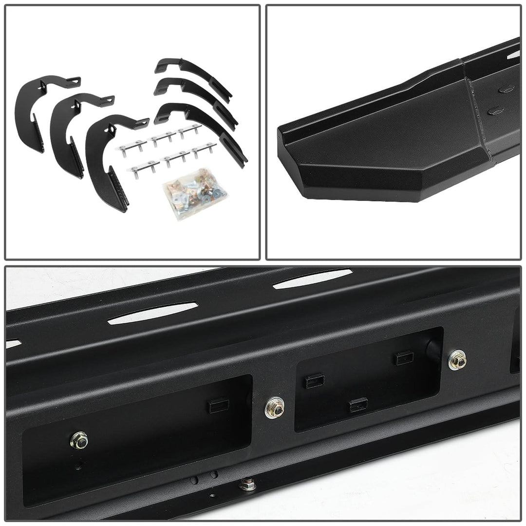 07-17 Chevy Silverado GMC Sierra 5.5" Straight Nerf Step Bar Black
