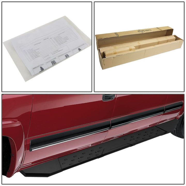 2019 RAM 1500 Crew Cab 5.5" Straight Nerf Bars with Brackets Black