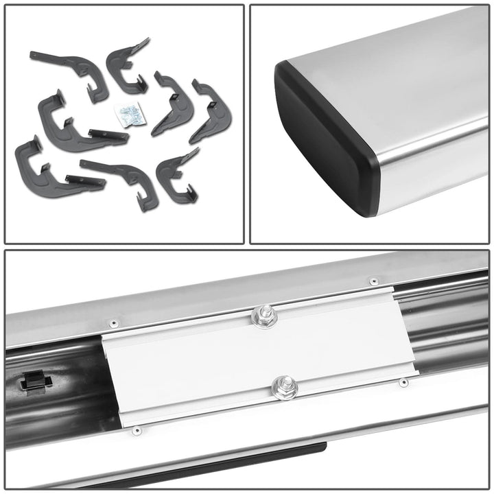 07-19 Chevrolet Silverado GMC Sierra 6" Straight Nerf Step Bar Silver