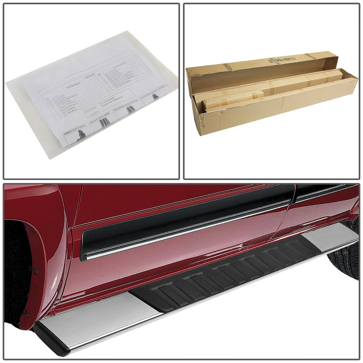 07-18 Silverado 1500 / 07-19 Sierra HD 6" Straight Nerf Step Bars