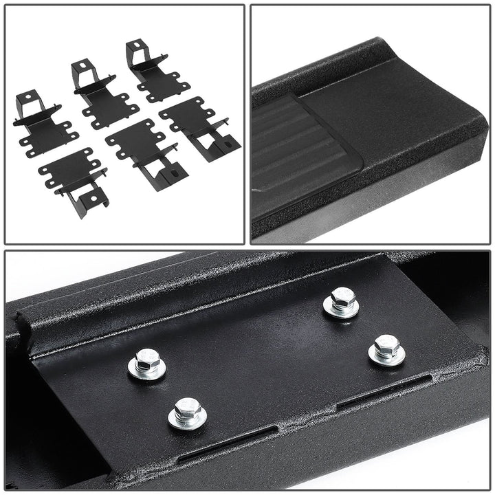 2018-2019 Jeep Wrangler 4-Door 6.25" Nerf Bar Step Bar - Black
