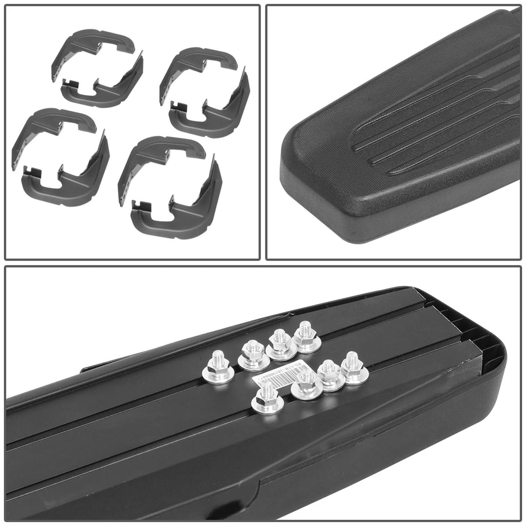 2019-2020 Chevrolet Silverado GMC Sierra 6" Crew Cab Nerf Bars Black