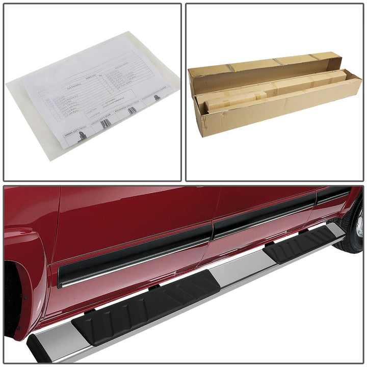99-16 Ford F-250 F-350 F-450 5" Chrome/Black Nerf Bars Extended Cab
