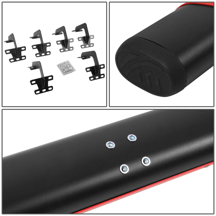 2019-2020 Dodge Ram 1500 Crew Cab 5" Nerf Bars - Black/Red
