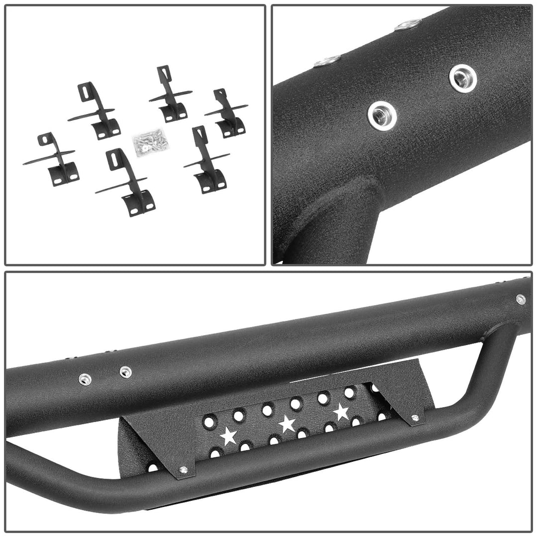 07-18 Jeep Wrangler JK Unlimited 4-DR 3" Drop Side Nerf Bar Step Bar