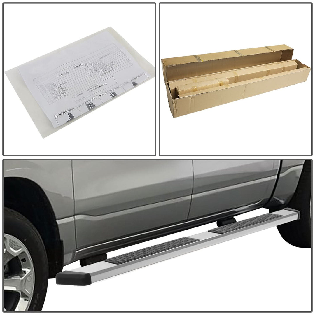 04-14 Ford F-150 Extended Cab 5.5" Honeycomb Nerf Bar Chrome Black