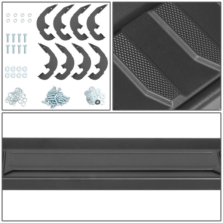 2019-2022 Silverado Crew Cab Black Nerf Step Bars