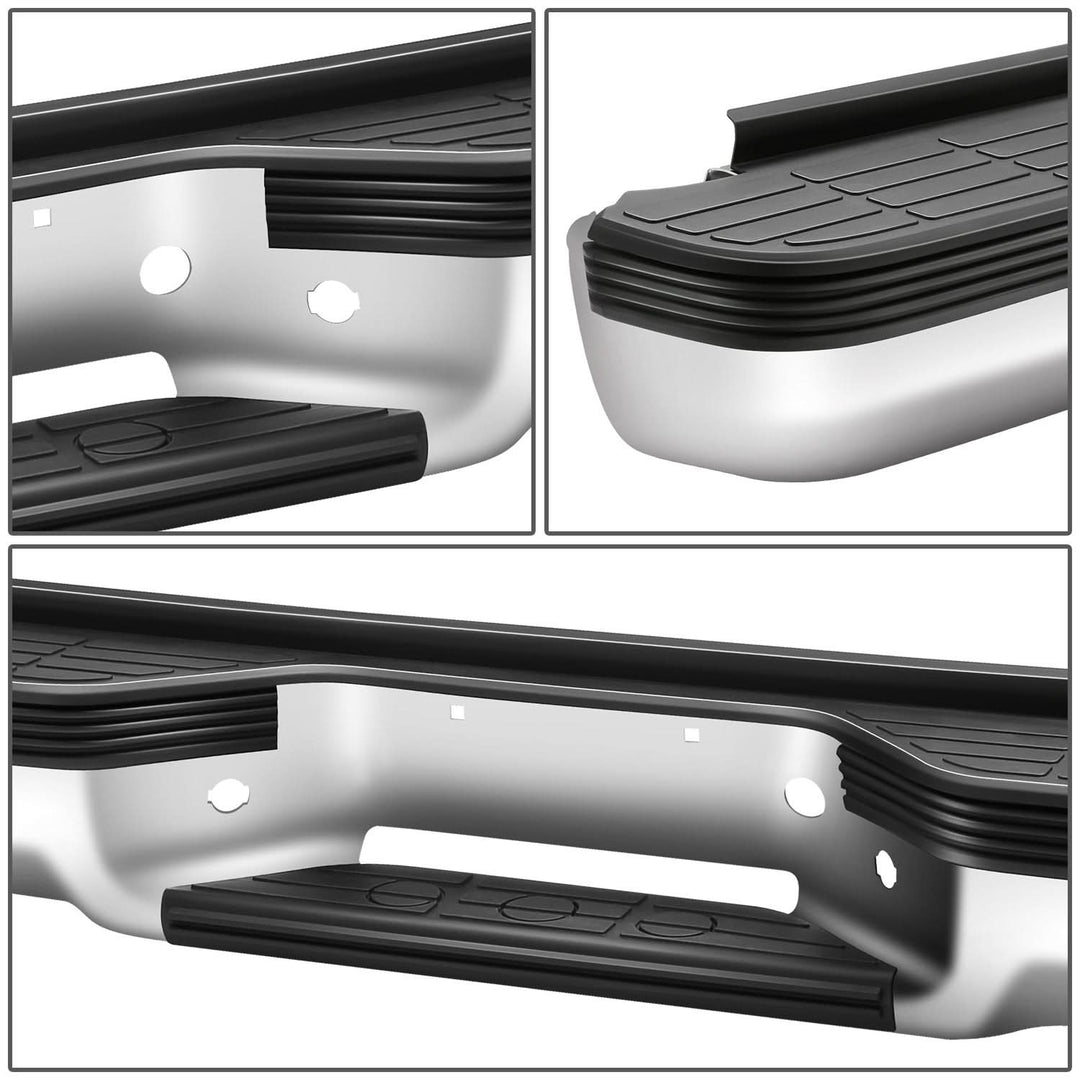 92-99 Chevrolet Suburban Chrome Rear Step Bumper with Strip Hole