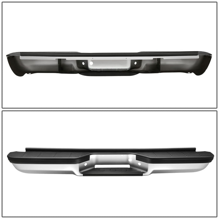 92-99 Chevrolet Suburban Chrome Rear Step Bumper with Strip Hole