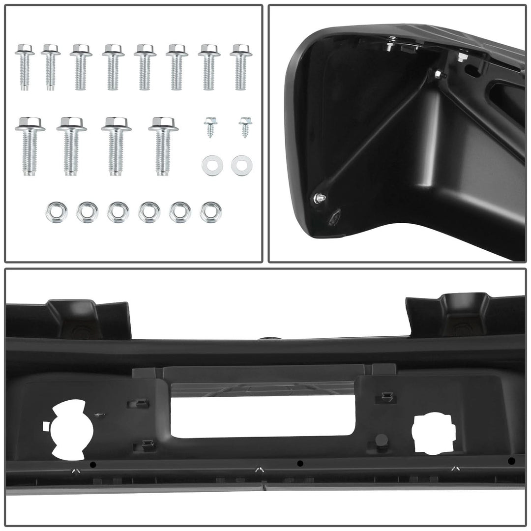 2007-2013 Chevrolet Silverado 1500 Rear Step Bumper w/ Sensor Holes Steel
