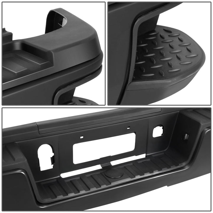 15-19 Silverado Sierra 2500 3500 Rear Step Bumper with Hitch
