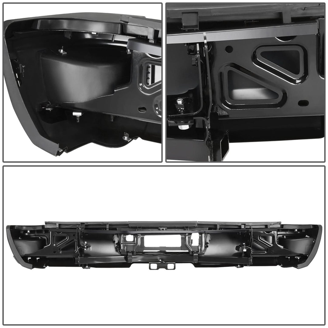 15-19 Silverado Sierra 2500 3500 Rear Step Bumper with Hitch