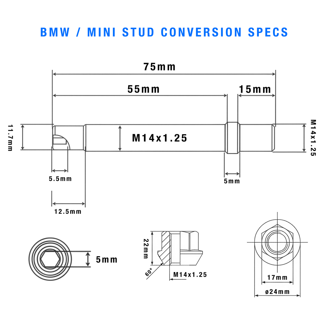 Steel Wheel Stud Conversion
