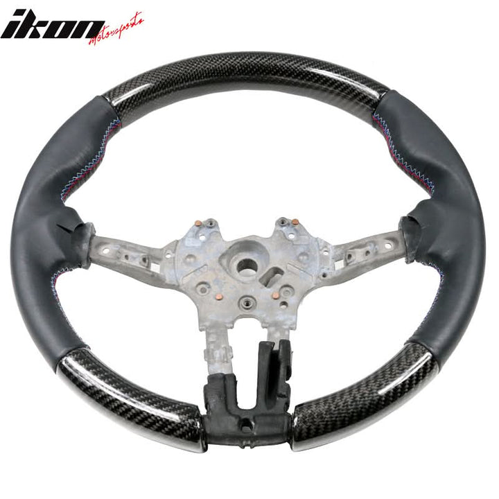 2015-2021Â BMW F80 F82 M Stitch Matte CF Steering Wheel Leather Cover