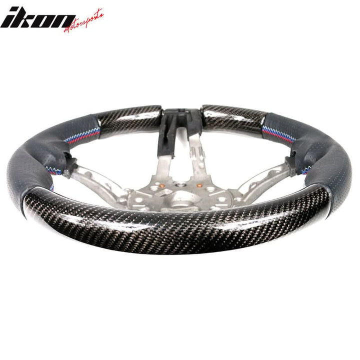 2015-2021 BMW Steering Wheel Matte Carbon Fiber + Perforated Leather