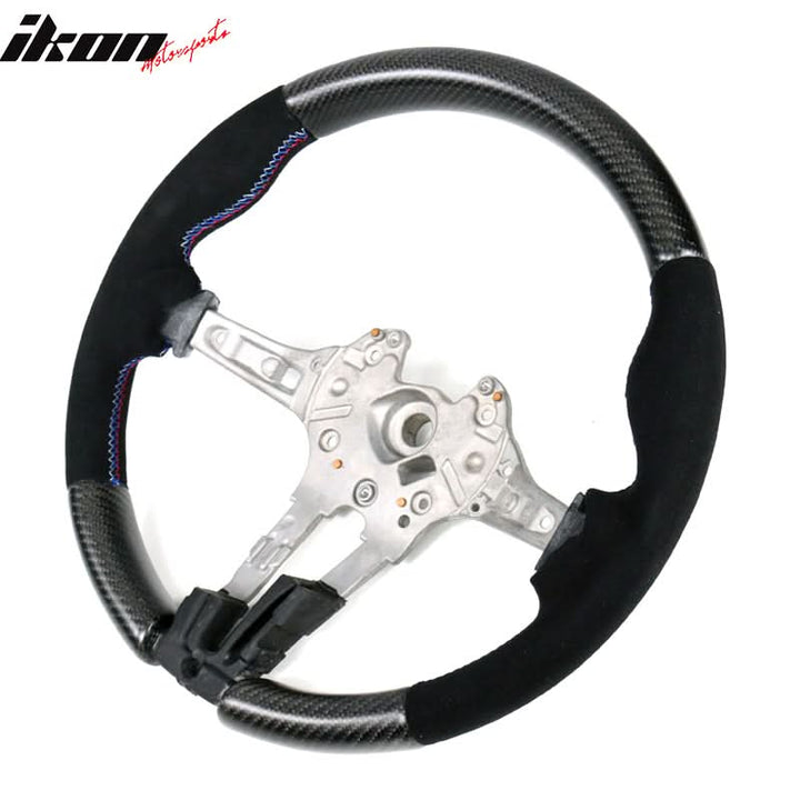 2015-2021Â BMW F80 F82 M Stitch Matte CF Steering Wheel Synthetic Suede