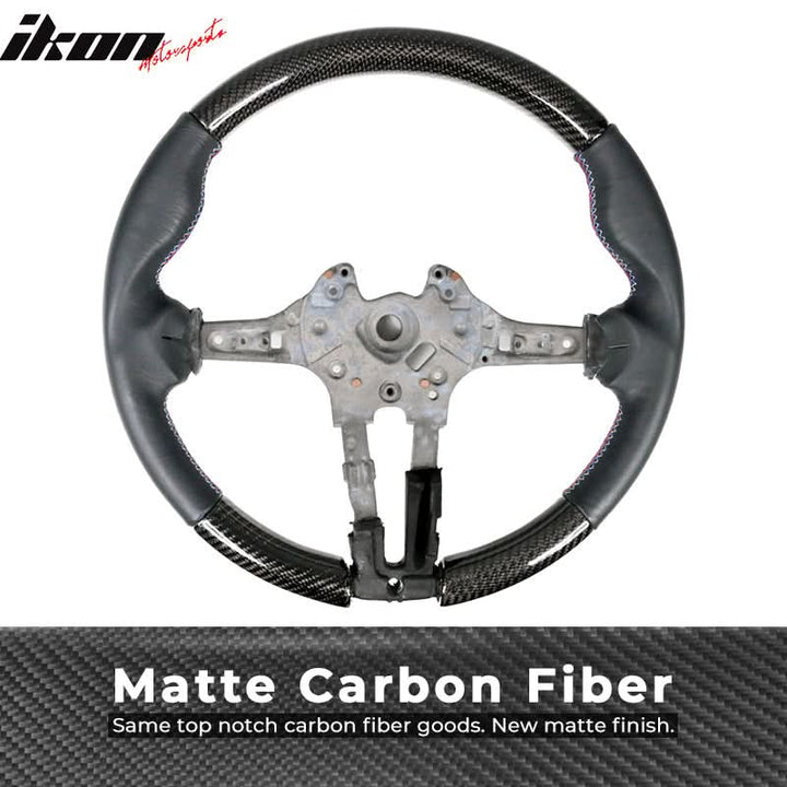 2015-2021Â BMW F80 F82 M Stitch Matte CF Steering Wheel Leather Cover