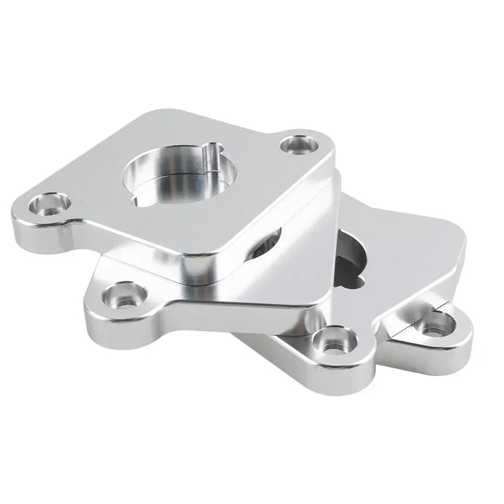 VW / Audi 1.8T 20V to 2.0 TFSI / R8 Coilpack Adapter Plate Set Billet Aluminum (Silver) for A3 / S3 / A4 / A6 / TT MK1 / Golf MK4 / GTI / Jetta / Beetle / Passat 1996 - 2011