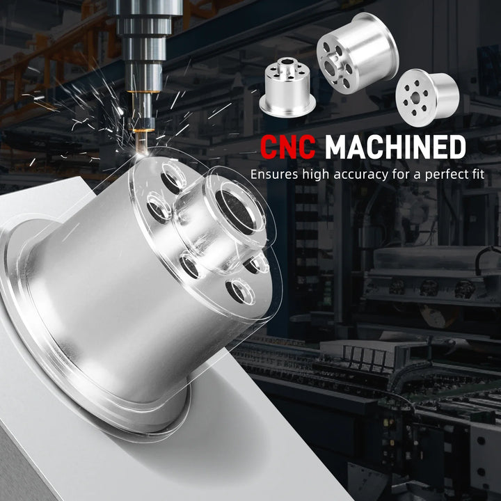 BMW E46 3 Series & E85 Z4 Solid Billet Aluminium Rear Differential Bushing Set 1999 - 2008 (Excludes E46 M3 / Z4M / Replaces 33176770788 / 33176751808 / 33171093175 / 33171093565)