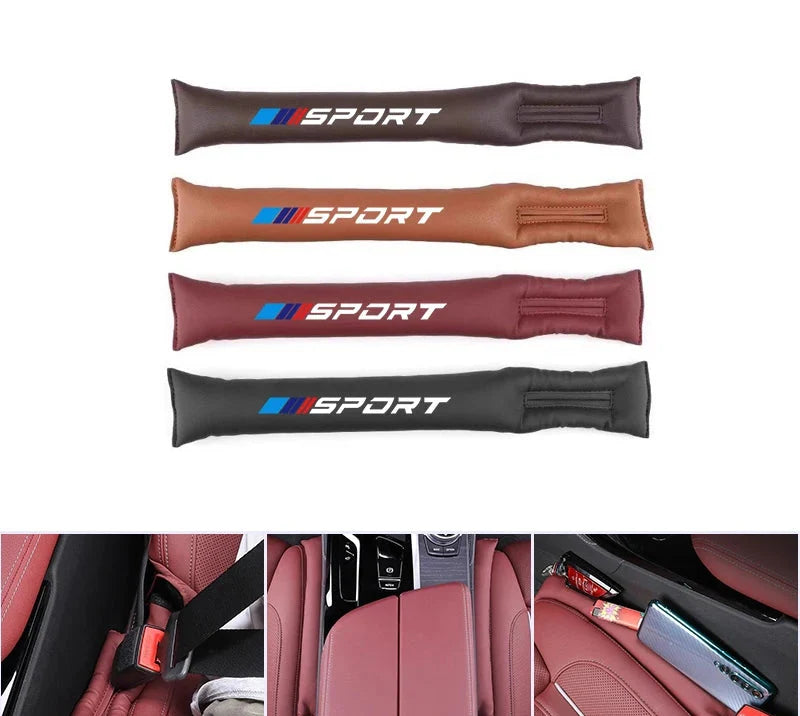 BMW Car Seat Gap Filler Strip Soft Leather Spacer Pads for E30 / E34 / E36 / E46 / E53 / E60 / E87 / E90 / F10 / F30