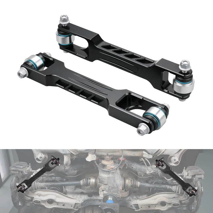 BMW E81 / E82 / E87 / E88 1 Series, E90 / E91 / E92 / E93 3 Series & E84 X1 Billet Aluminum Rear Trailing Arm & Monoball Bearing Kit 2005 - 2015 (Replaces 33322406291 / 33326763477 / 33326763092)