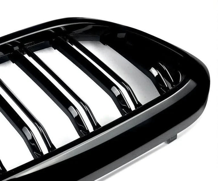 Gloss Black Double Slat Kidney Grille for BMW 5 Series G30 G31 520i 530i 540i M5 (2017–2020) – Front Racing Grilles Upgrade