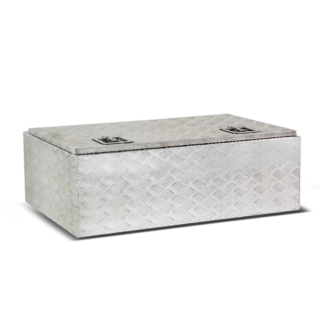 Universal Truck Trailer Tool Box w/ Lock & Key Aluminum 42x18x17