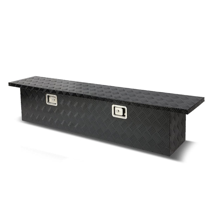 60" Crossover Truck Tool Box with Lock - Aluminum Black