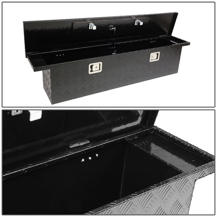 60" Crossover Truck Tool Box with Lock - Aluminum Black