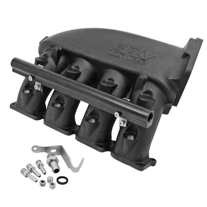 Cast Aluminum Intake Manifold for Transerve VW/Audi 1.8T 20v - 4 injectors (right side throttle) - black