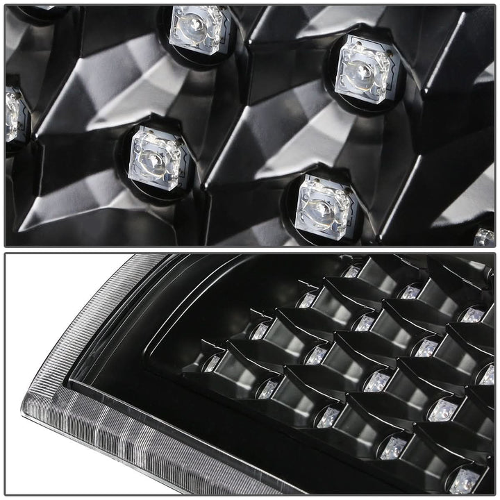 03-07 Chevy Silverado GMC Sierra LED Tail Lights Black Clear