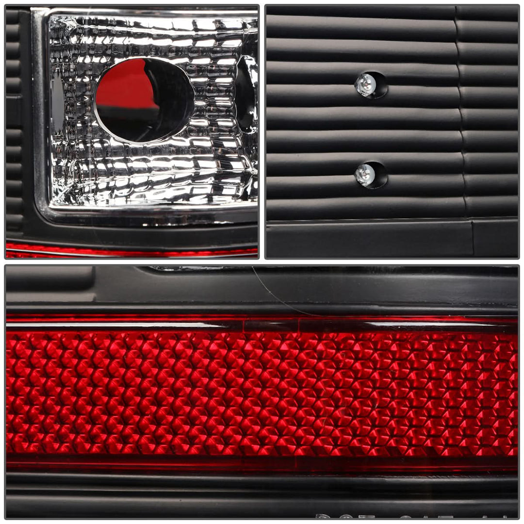 07-14 Chevy Silverado GMC Sierra LED Tail Lights - Black/Clear