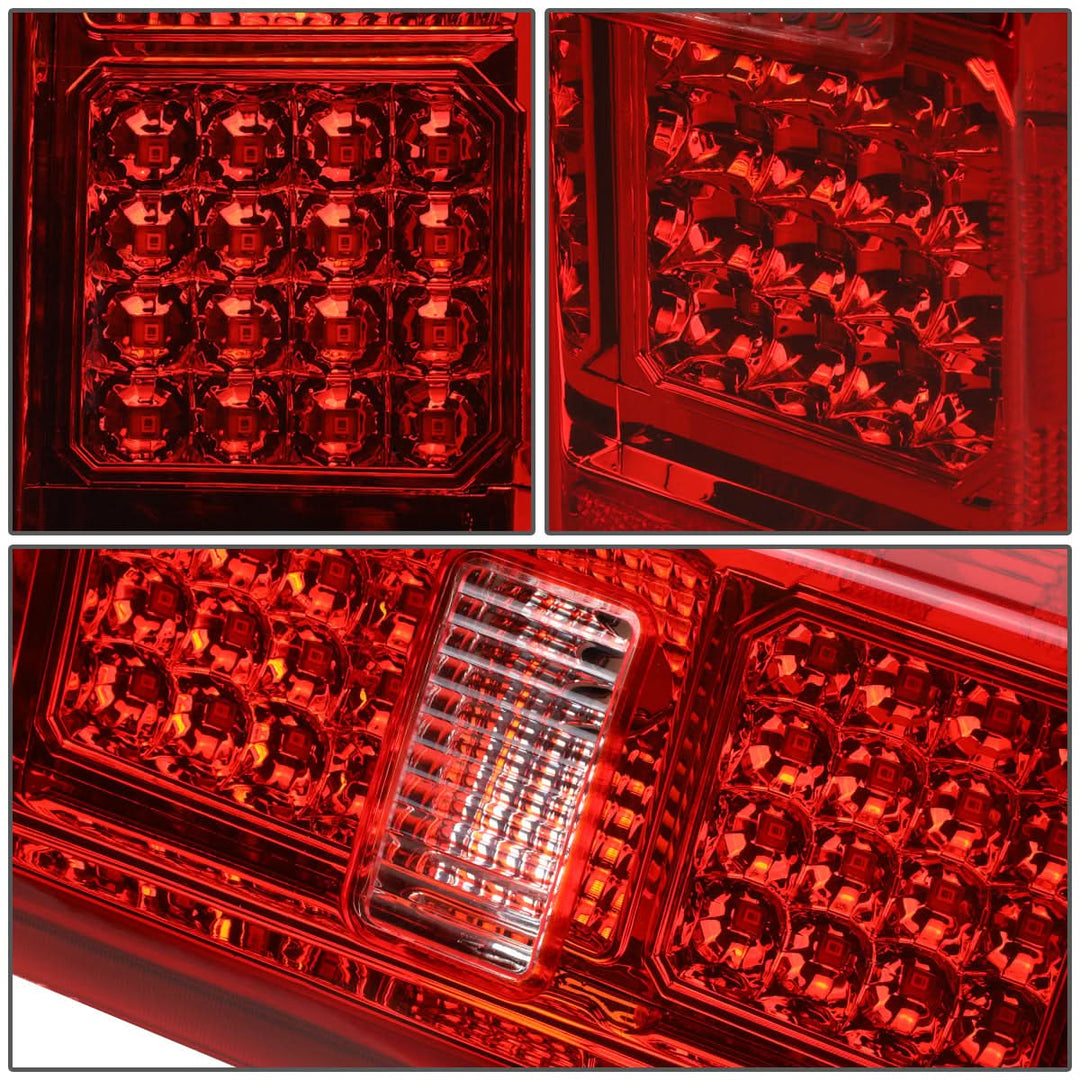 2014-2019 Chevrolet Silverado GMC Sierra Dual LED Tail Lights Chrome