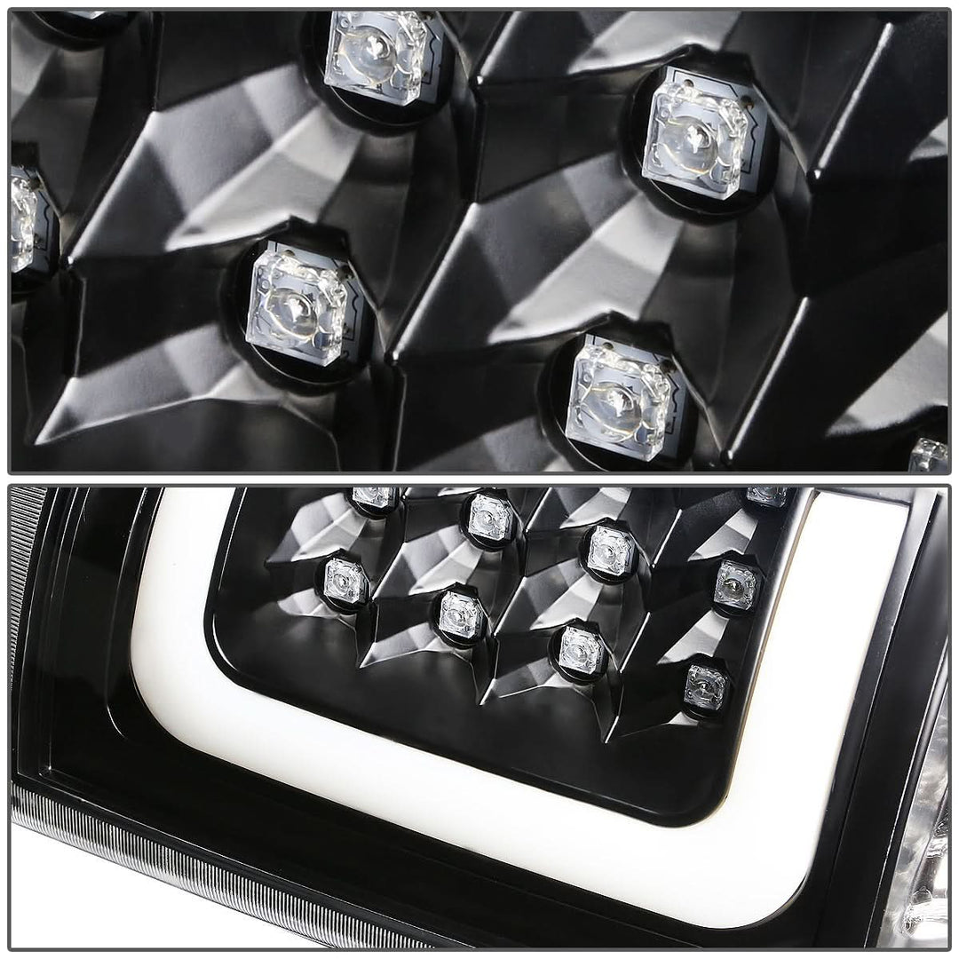 99-02 Chevy Silverado / GMC Sierra C-Bar 3D U-Halo LED Tail Lights