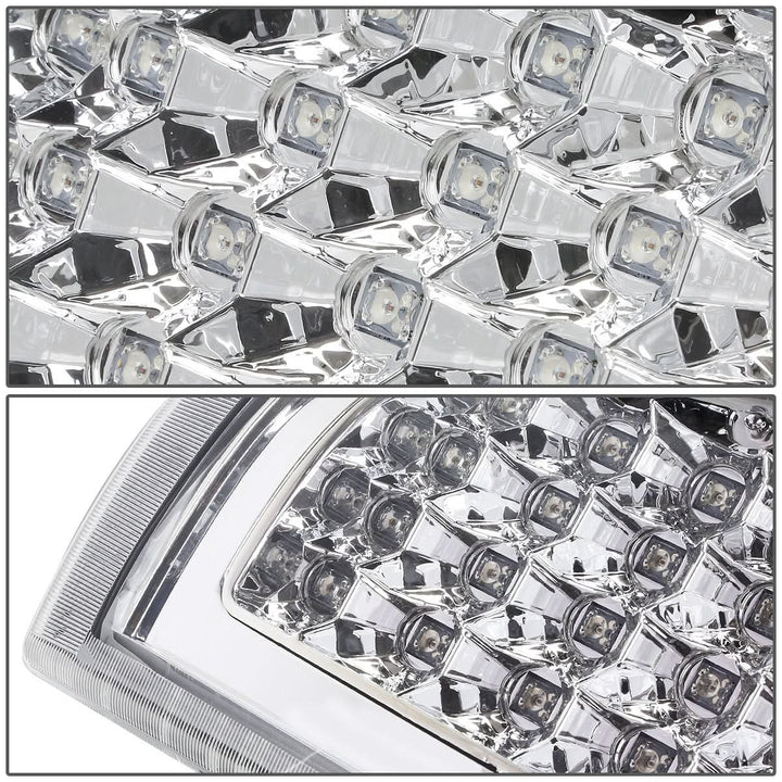 99-03 Chevrolet Silverado Sierra LED Tail Lights Chrome Clear