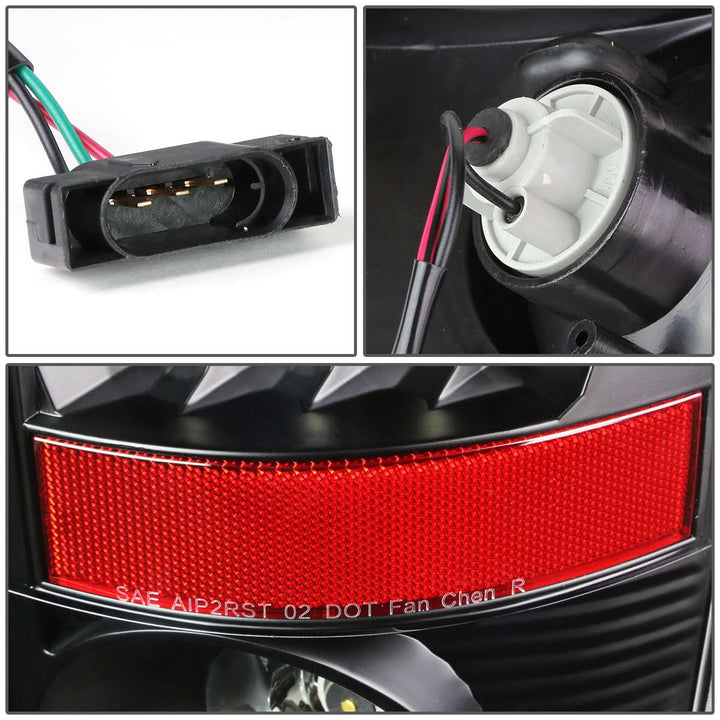 2007-2009 Dodge Ram LED Tail Lights - Black/Clear