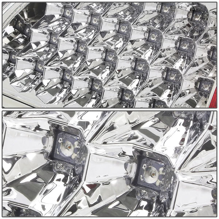 2007-2009 Dodge Ram LED Tail Lights Chrome/Clear