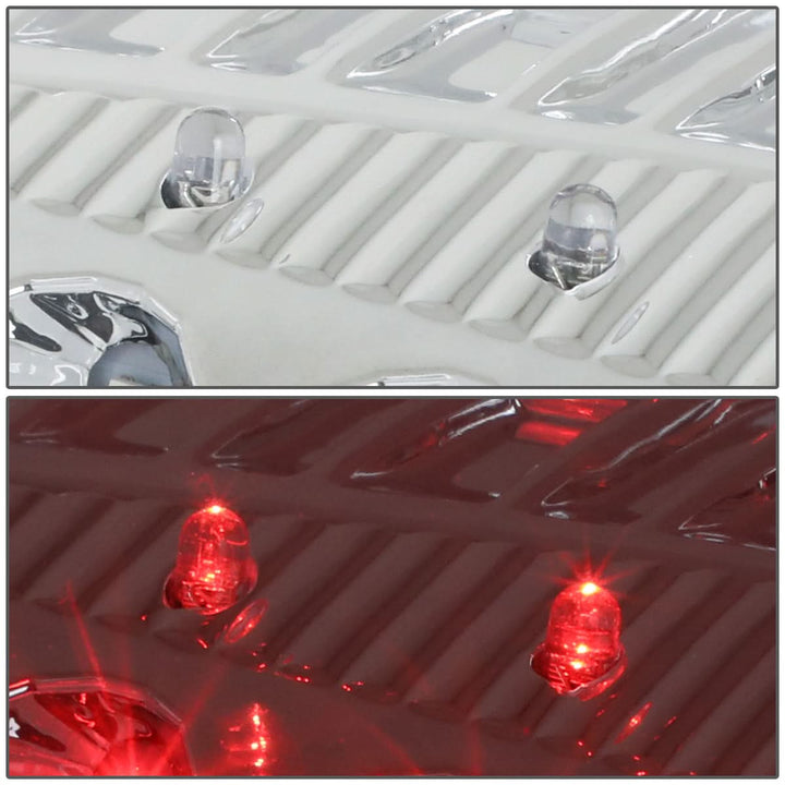 09-17 Dodge Ram 1500 2500 3500 LED Tail Lights Chrome Clear