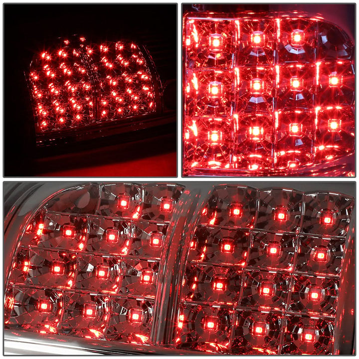 04-08 Ford F-150 LED Tail Lights Chrome Clear