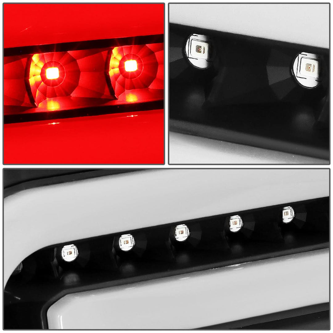 90-97 Ford F-150/F-250/F-350/Bronco 3D LED Tail Lights Black/Clear