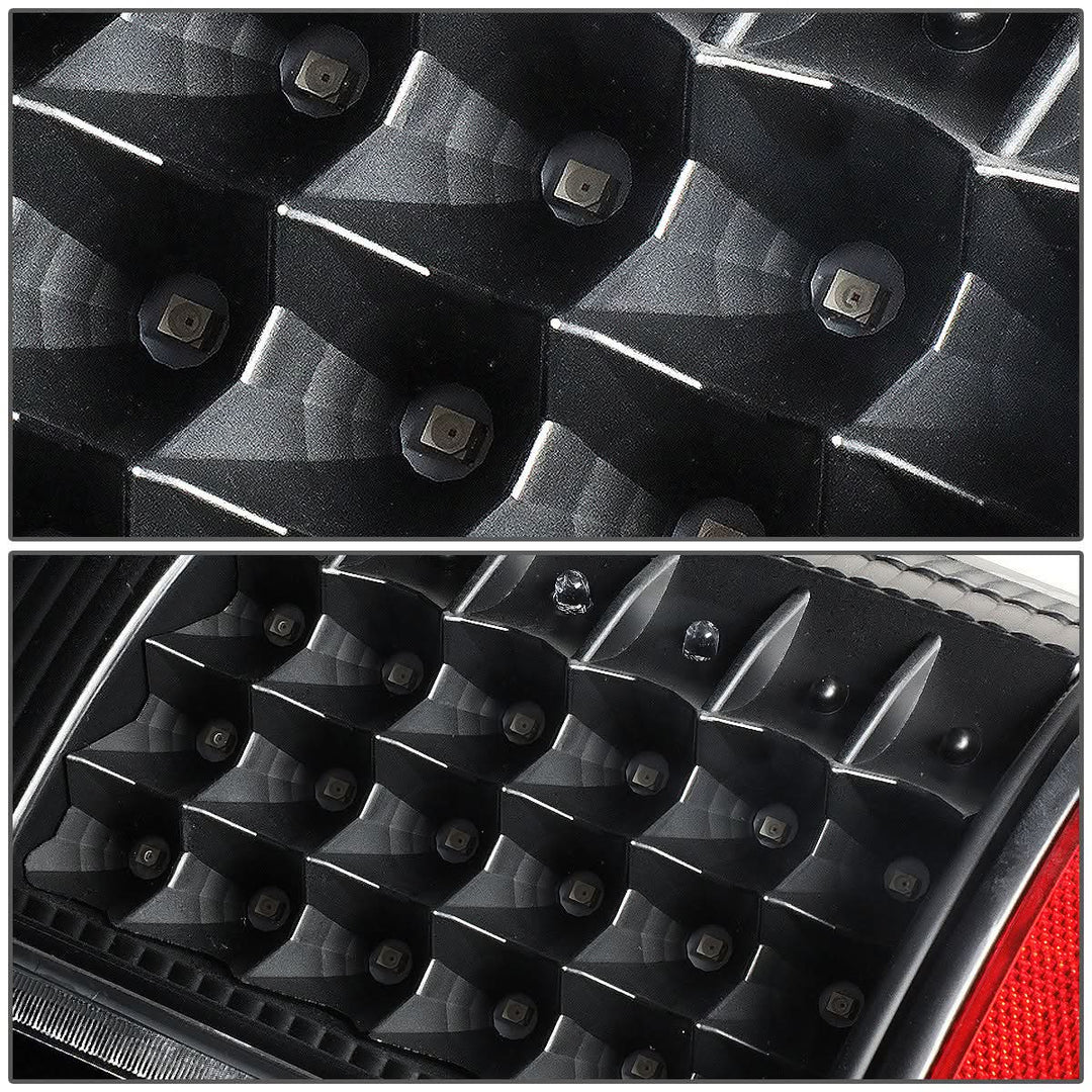 97-07 Ford F-150 F-250 F-350 F-450 F-550 LED Tail Lights Black/Clear