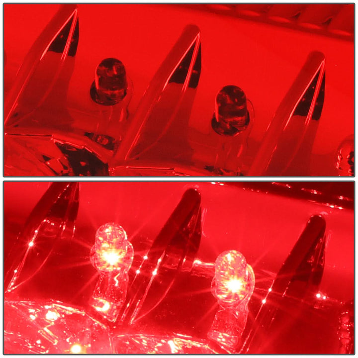 97-07 Ford F-150 F-250 F-350 F-450 F-550 LED Tail Lights Chrome/Red