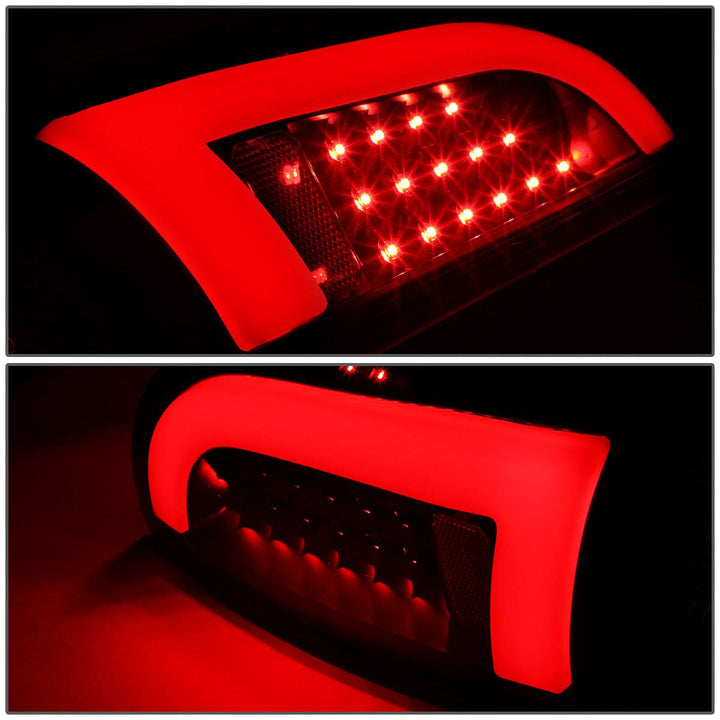2005-2015 Toyota Tacoma L-Bar Style 3D LED Tail Lights - Black/Clear
